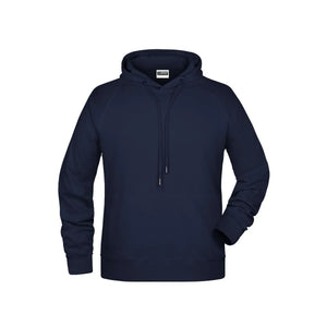 Felpa Mens cappuccio blu / S - personalizzabile con logo