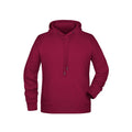 Felpa Mens cappuccio bordeaux / S - personalizzabile con logo