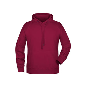Felpa Mens cappuccio bordeaux / S - personalizzabile con logo