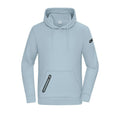 Felpa Mens cappuccio Interlock azzurro / S - personalizzabile con logo