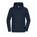 Felpa Mens cappuccio Interlock blu / S - personalizzabile con logo