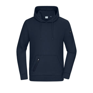 Felpa Mens cappuccio Interlock blu / S - personalizzabile con logo