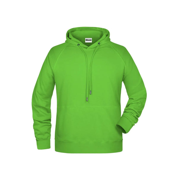 Felpa Mens cappuccio verde / S - personalizzabile con logo
