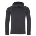 Felpa Mens Cool Cowl Neck Top nero / S - personalizzabile con logo