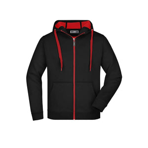 Felpa Mens Doubleface black/red / S - personalizzabile con logo