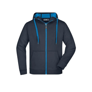 Felpa Mens Doubleface blu / S - personalizzabile con logo