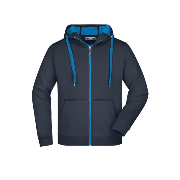 Felpa Mens Doubleface blu / S - personalizzabile con logo