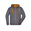 Felpa Mens Doubleface grigio / S - personalizzabile con logo