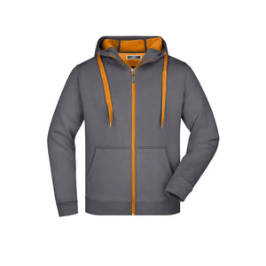 Felpa Mens Doubleface grigio / S - personalizzabile con logo