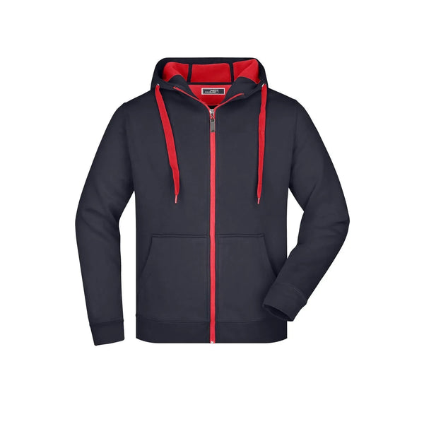 Felpa Mens Doubleface navy/red / S - personalizzabile con logo