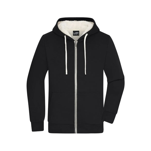 Felpa Mens Doubleface nero / S - personalizzabile con logo