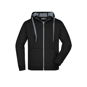 Felpa Mens Doubleface nero / S - personalizzabile con logo