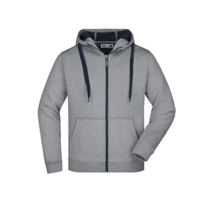 Felpa Mens Doubleface sports-grey/navy / S - personalizzabile con logo