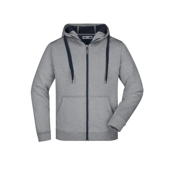Felpa Mens Doubleface sports-grey/navy / S - personalizzabile con logo