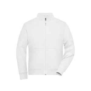 Felpa Mens Doubleface Work - Solid bianco / XS - personalizzabile con logo