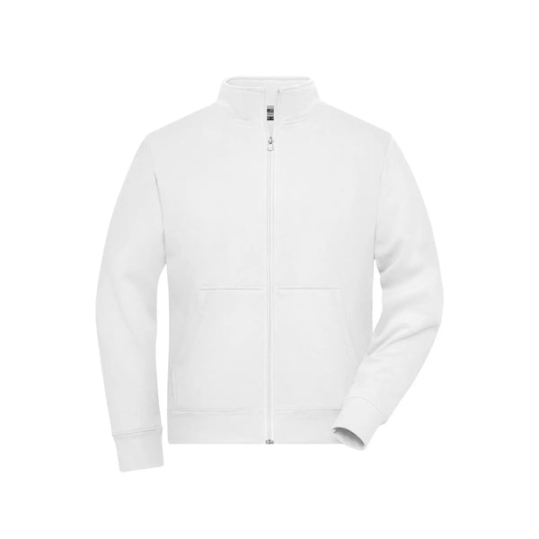 Felpa Mens Doubleface Work - Solid bianco / XS - personalizzabile con logo