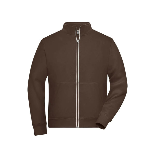 Felpa Mens Doubleface Work - Solid marrone / XS - personalizzabile con logo