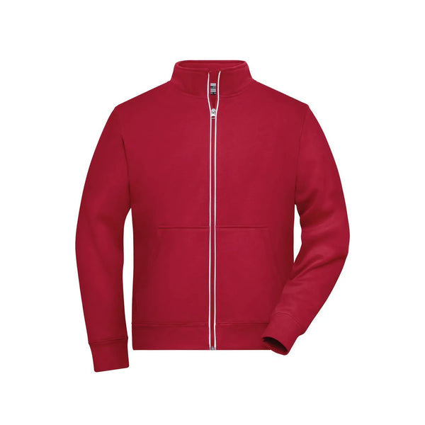 Felpa Mens Doubleface Work - Solid rosso / XS - personalizzabile con logo
