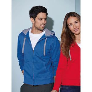 Felpa Mens Lifestyle Zip-cappuccio - personalizzabile con logo