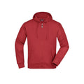 Felpa Mens rosso / S - personalizzabile con logo