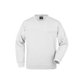 Felpa Mens Round  Pocket bianco / S - personalizzabile con logo