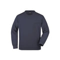 Felpa Mens Round  Pocket blu / S - personalizzabile con logo