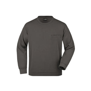 Felpa Mens Round  Pocket graphite / S - personalizzabile con logo