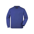 Felpa Mens Round  Pocket royal / S - personalizzabile con logo