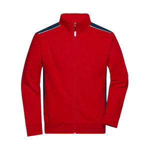 Felpa Mens Workwear  - Color rosso / XS - personalizzabile con logo