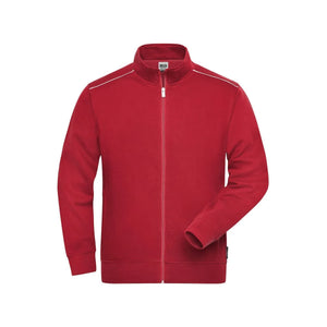 Felpa Mens Workwear - - Solid rosso / XS - personalizzabile con logo