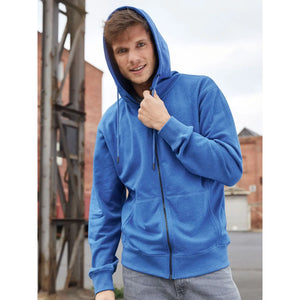 Felpa Mens Zip cappuccio - personalizzabile con logo