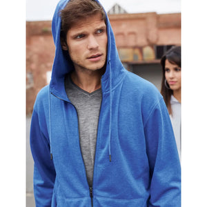 Felpa Mens Zip cappuccio - personalizzabile con logo