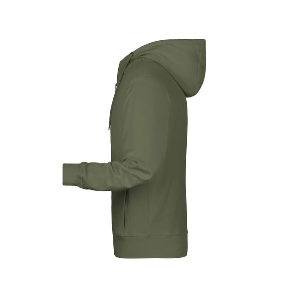 Felpa Mens Zip cappuccio - personalizzabile con logo