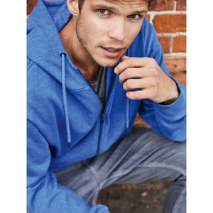 Felpa Mens Zip cappuccio - personalizzabile con logo