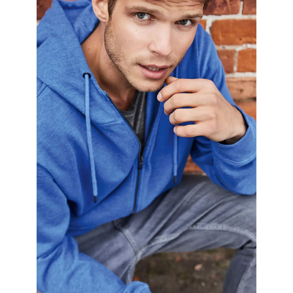 Felpa Mens Zip cappuccio - personalizzabile con logo