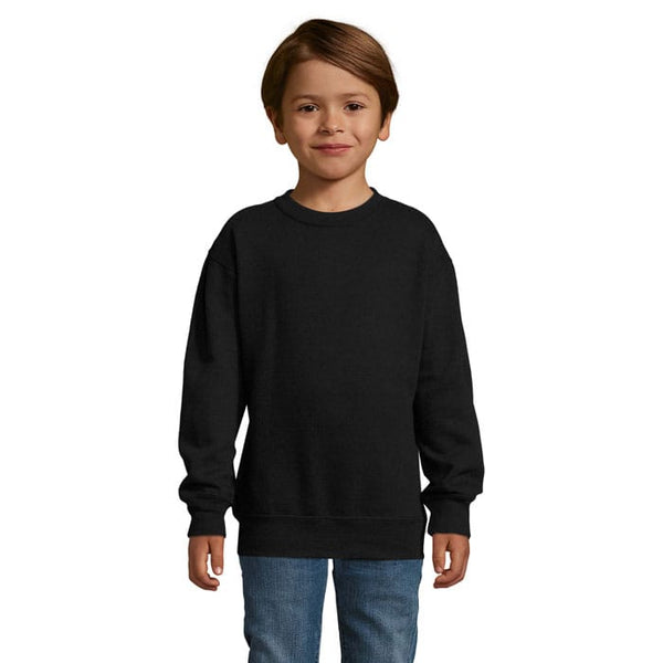 Felpa New Supreme Kids  280G Nero / L - personalizzabile con logo