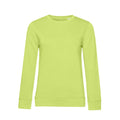 Felpa Organic 280 donna lime / XS - personalizzabile con logo