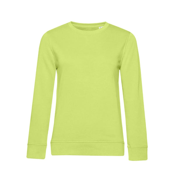 Felpa Organic 280 donna lime / XS - personalizzabile con logo