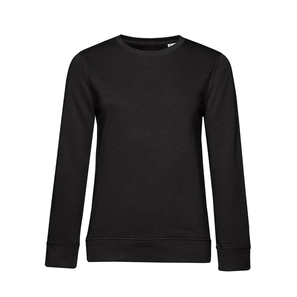 Felpa Organic 280 donna nero / XS - personalizzabile con logo
