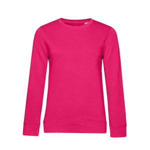 Felpa Organic 280 donna rosa / XS - personalizzabile con logo