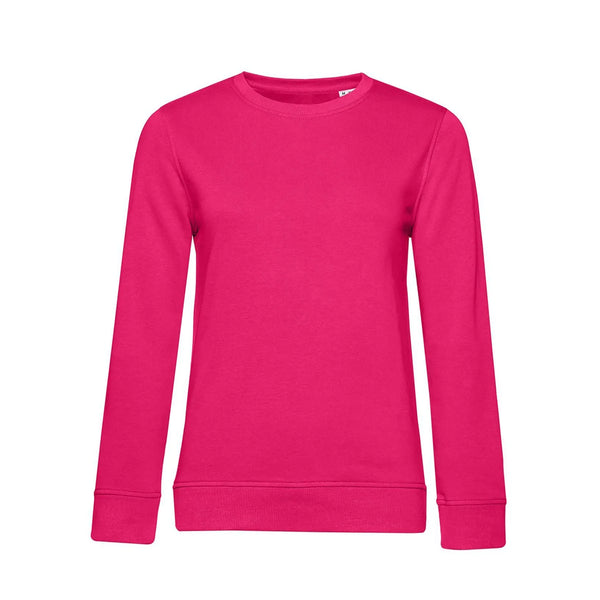 Felpa Organic 280 donna rosa / XS - personalizzabile con logo