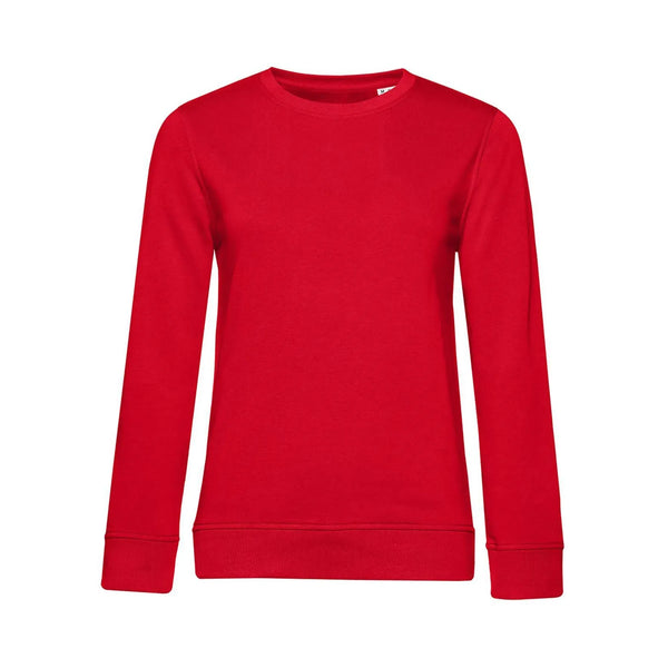 Felpa Organic 280 donna rosso / XS - personalizzabile con logo