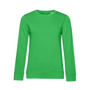 Felpa Organic 280 donna verde / XS - personalizzabile con logo