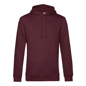 Felpa Organic con cappuccio bordeaux / XS - personalizzabile con logo