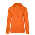 Felpa Organic con cappuccio donna arancione / XS - personalizzabile con logo