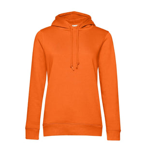 Felpa Organic con cappuccio donna arancione / XS - personalizzabile con logo