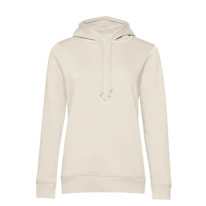 Felpa Organic con cappuccio donna bianco / XS - personalizzabile con logo
