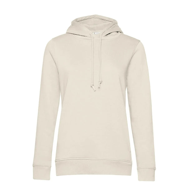 Felpa Organic con cappuccio donna bianco / XS - personalizzabile con logo