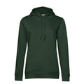Felpa Organic con cappuccio donna forest green / XS - personalizzabile con logo