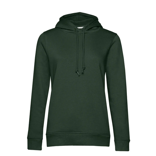 Felpa Organic con cappuccio donna forest green / XS - personalizzabile con logo